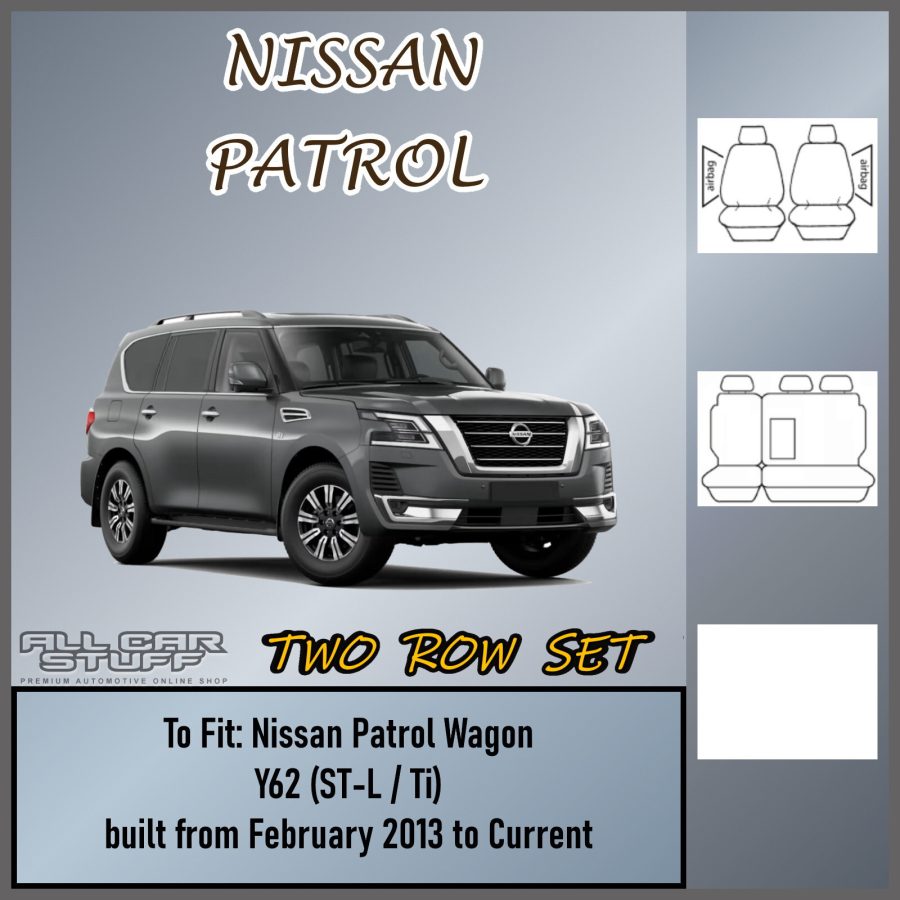 SharkSkin ULTRA Neoprene Seat Covers for Nissan Patrol Y62: 02/2013 to Current