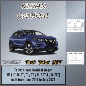 SharkSkin Plus Neoprene Seat Covers for Nissan Qashqai J11: 06/2014 to 07/2022