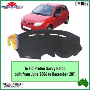 Grey Dash Mat for Proton Savvy Hatch (All Models): 06/2006 to 12/2011 (DM1052)
