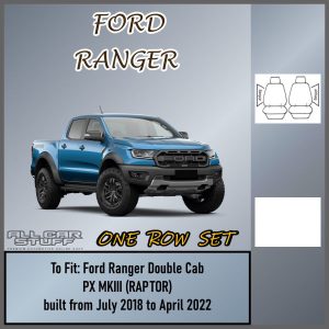 Full Neoprene Front Seat Covers for Ford Ranger PX3 Raptor: 07/2018 to 04/2022