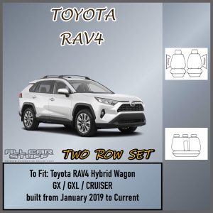 SharkSkin Plus Seat Covers for Toyota RAV4 (RAV-4) Hybrid: 01/2019 to Current