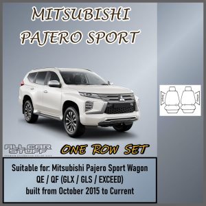Esteem Grey Front Seat Covers to fit Mitsubishi Pajero Sport: 10/2015 to Current