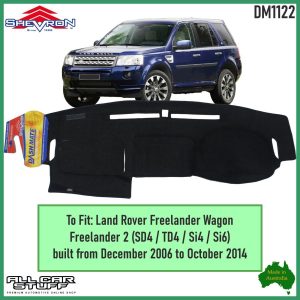 Black Dash Mat for Land Rover Freelander 2: from 12/2006 to 10/2014 (DM1122)