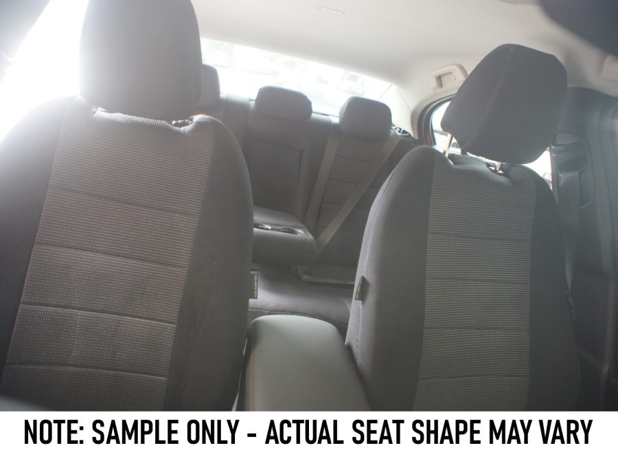 Premium Black Seat Covers for Toyota Hilux: SR/SR5 Double Cab: 03/2005 - 06/2015