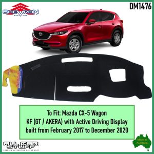 Black Dash Mat for Mazda CX-5 (CX5) KF Akera & GT: 02/2017 to 12/2020 (DM1476)