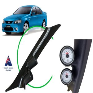 Pillar Pod W/ Boost & Oil Pressure Gauge SAAS Muscle for Falcon BA-BF: 2002-2010