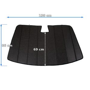 SharkSkin Custom-Fit Sunshade for Tesla Model 3: built from 05/2019 to 09/2023