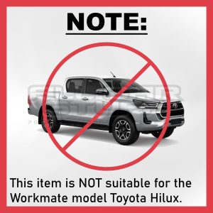SharkSkin All Weather Moulded Floor Mats for Toyota Hilux: 07/2015 to Current