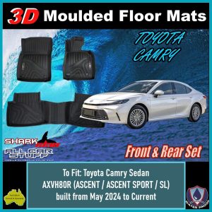 SharkSkin All Weather Moulded Floor Mats for Toyota Camry: 05/2024 to Current