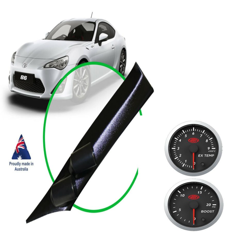 Pillar Pod w/Boost & Exhaust Temp Gauge SAAS Street for Toyota 86: 2012 - 2021
