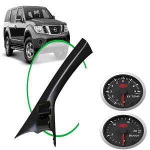 Pillar Pod W/ Boost & Exhaust Temp Gauge for Navara & Pathfinder W/ Grab Handle