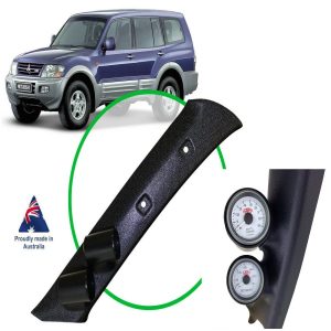 Pillar Pod W/ Boost & Oil Pressure Gauge SAAS Muscle for Pajero NM-NP: 2000-2006