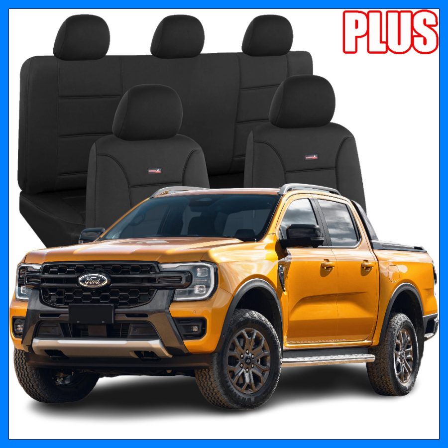 Ford Ranger PY (2022-Current) XLT/Sport/Wildtrak - SharkSkin Plus Seat Covers
