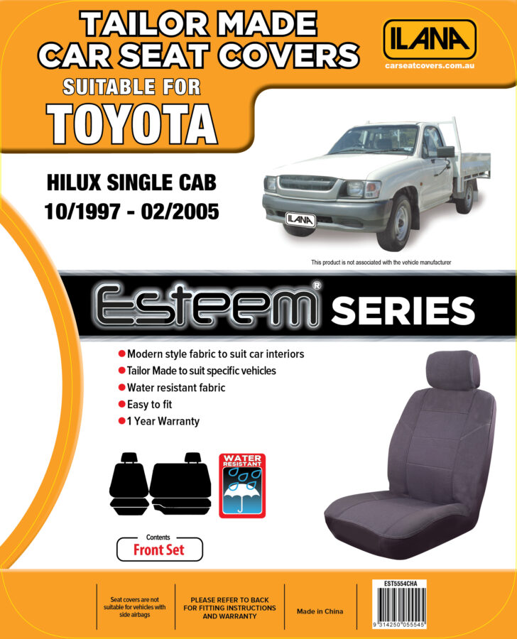 Toyota Hilux Single Cab (1997-2005) - Esteem Fabric Seat Covers - Image 6