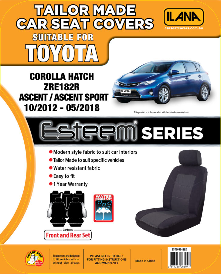 Toyota Corolla Hatch (2012-2018) - Esteem Fabric Seat Covers - Image 7