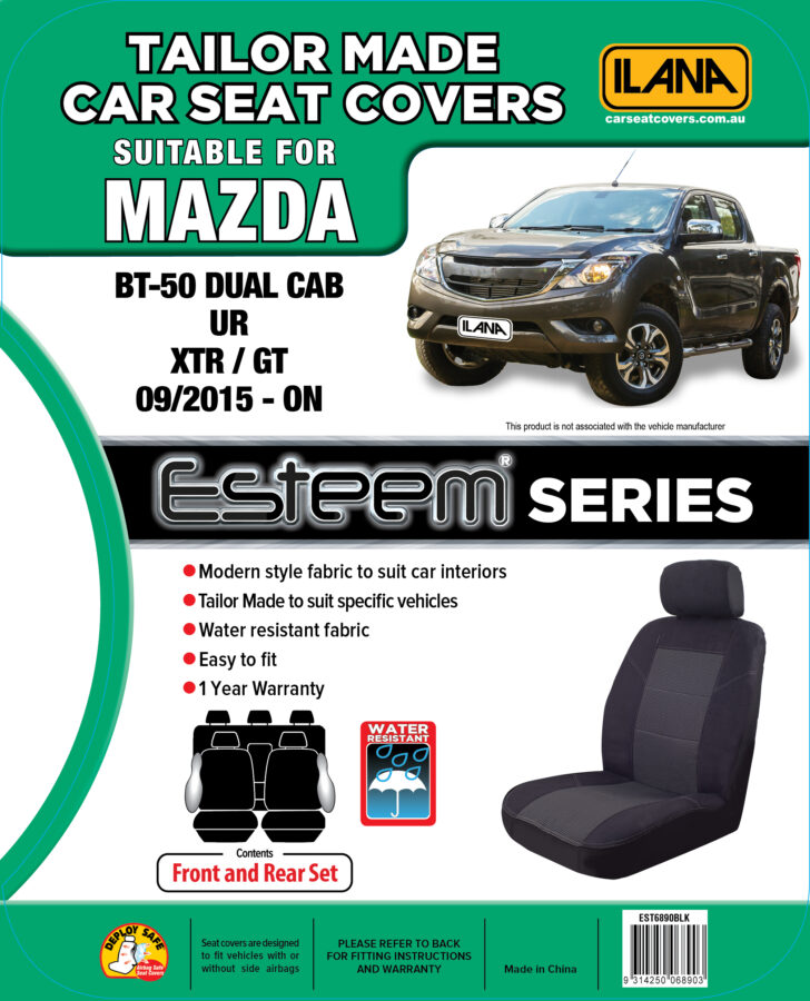 Mazda BT-50 UR (2015-2020) - Esteem Fabric Seat Covers - Image 7