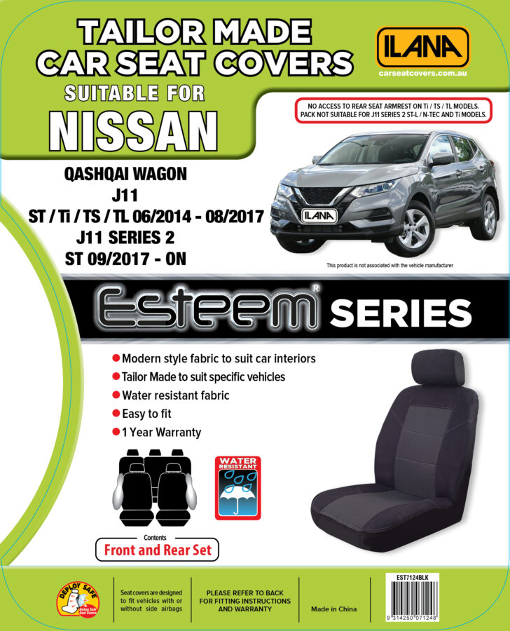 Nissan Qashqai J11 (2014-2022) - Esteem Fabric Seat Covers - Image 7