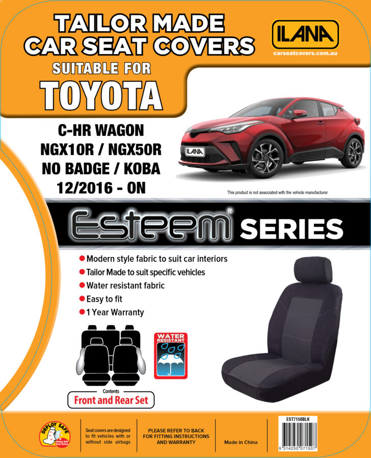Toyota C-HR (2016-2023) - Esteem Fabric Seat Covers - Image 7
