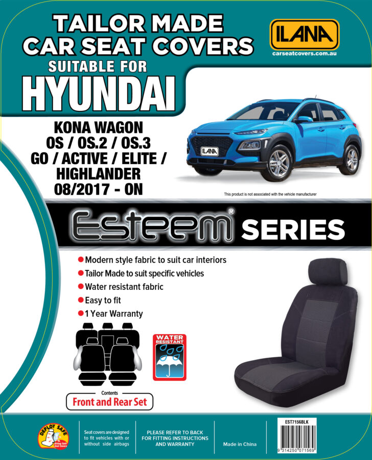 Hyundai Kona (2017-2023) - Esteem Fabric Seat Covers - Image 7