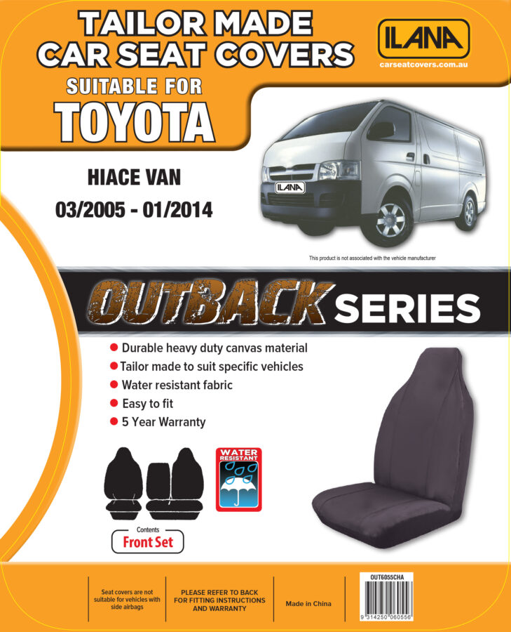 Toyota Hiace (2005-2014) - Outback Canvas Seat Covers - Image 6