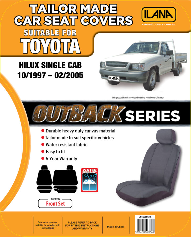 Toyota Hilux Single Cab (1997-2005) - Outback Canvas Seat Covers - Image 6