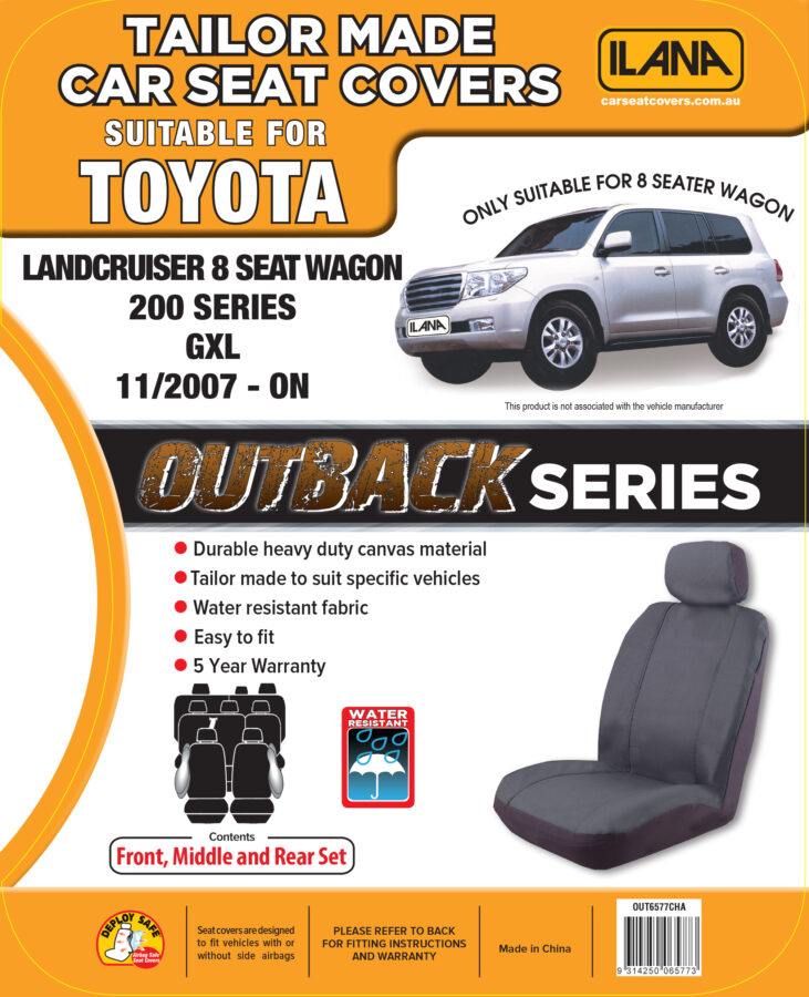 Toyota Landcruiser 200 Series GXL (2007-2021) - Outback Canvas Seat Covers - Image 8