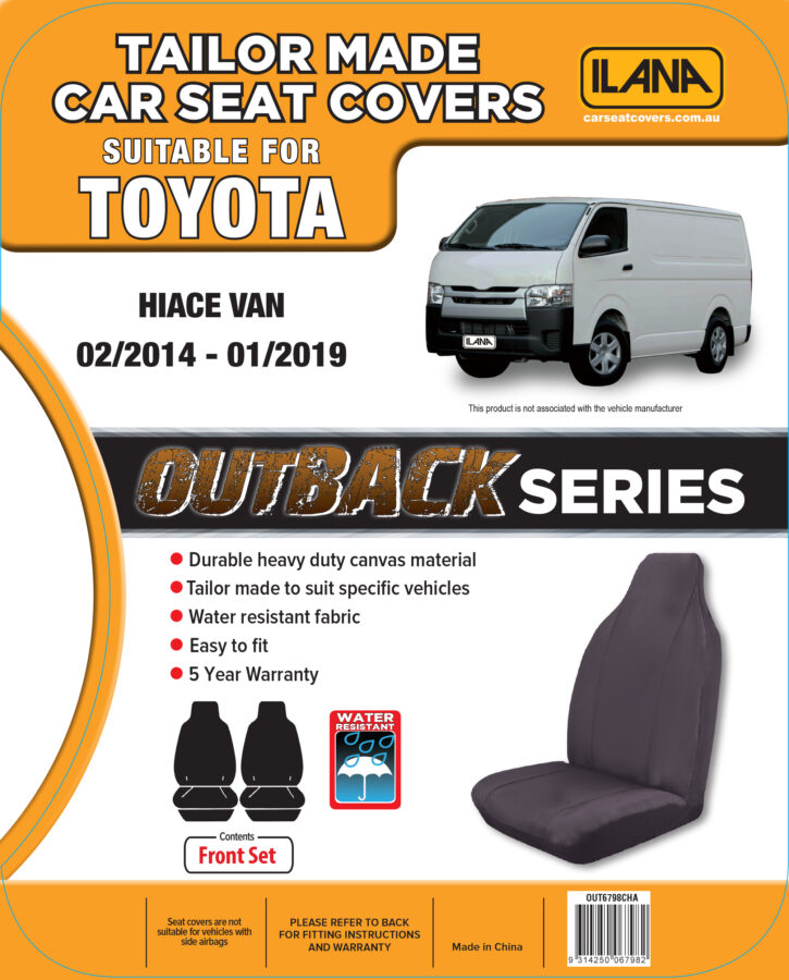 Toyota Hiace (2014-2019) - Outback Canvas Seat Covers - Image 6