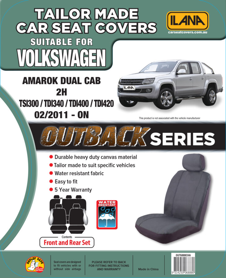 Volkswagen Amarok (2011-2022) - Outback Canvas Seat Covers - Image 7