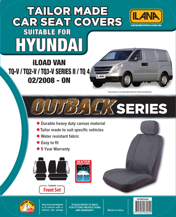 Hyundai iLoad TQ (2008-2021) - Outback Canvas Seat Covers - Image 6