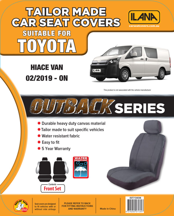 Toyota Hiace (2019-Current) - Outback Canvas Seat Covers - Image 6