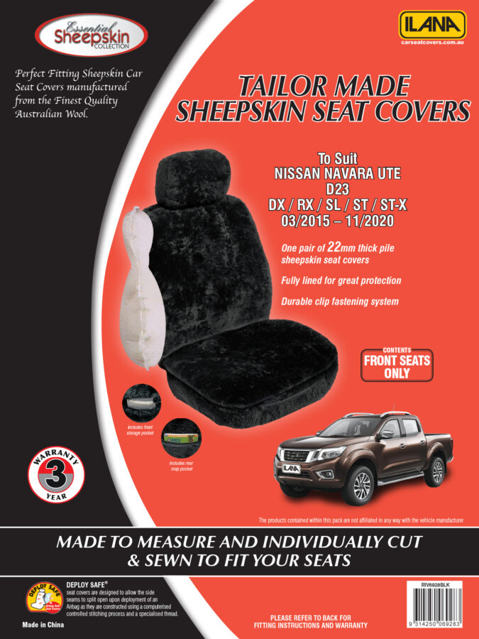 Nissan Navara D23 (2015-2020) - Sheepskin Seat Covers - Image 5