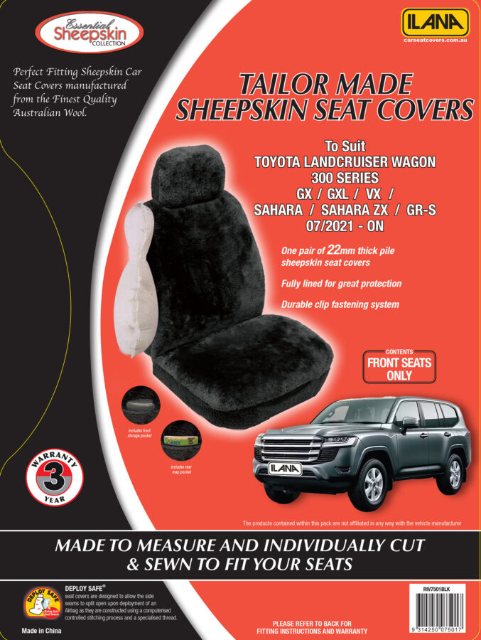 Toyota Landcruiser 300 Series (2021-Current) - Sheepskin Seat Covers - Image 5