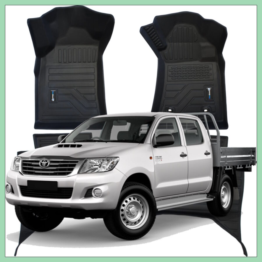 Toyota Hilux 3D Moulded Floor Mats
