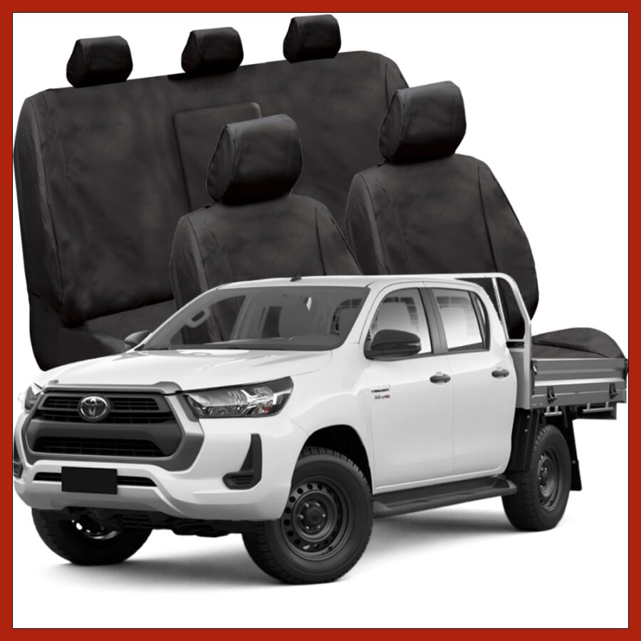 Toyota Hilux Dual Cab (2015-2025) - Cross Country Canvas Seat Covers