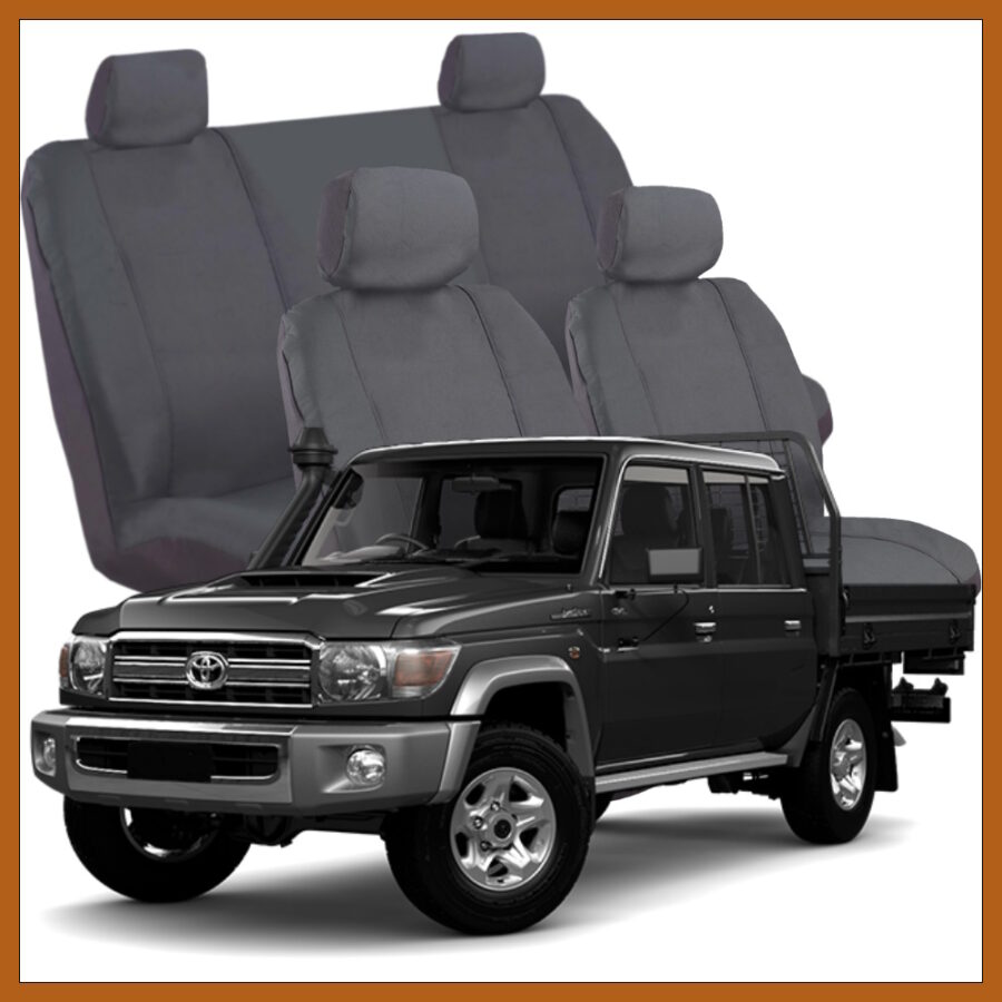 Toyota Landcruiser 70 Series (2007-2023) - Outback Canvas Seat Covers
