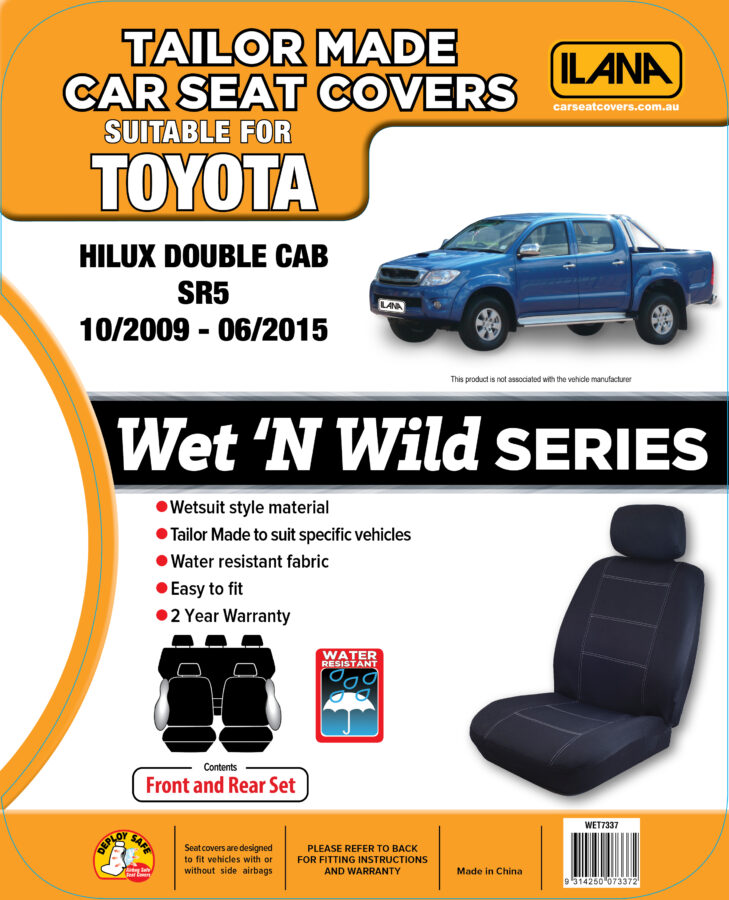Toyota Hilux Dual Cab (2009-2015) - Neoprene Seat Covers - Image 7