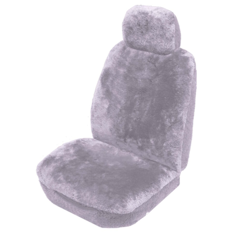 Sheepskin Seat Covers (Universal Front Pair) - Ilana Snowy Fleece - Image 4