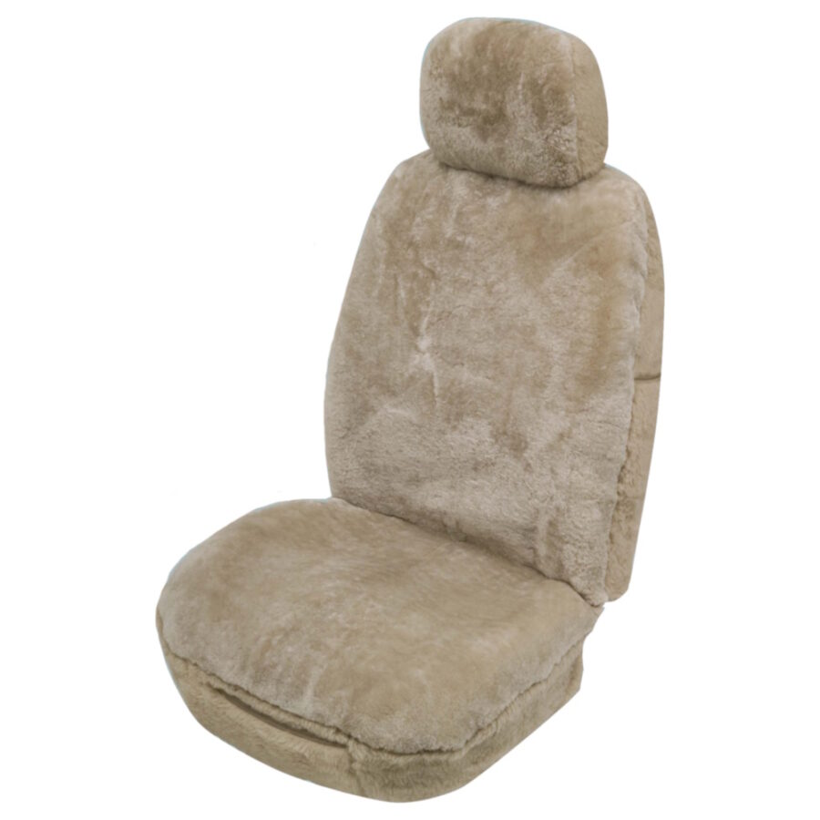Sheepskin Seat Covers (Universal Front Pair) - Ilana Snowy Fleece - Image 5