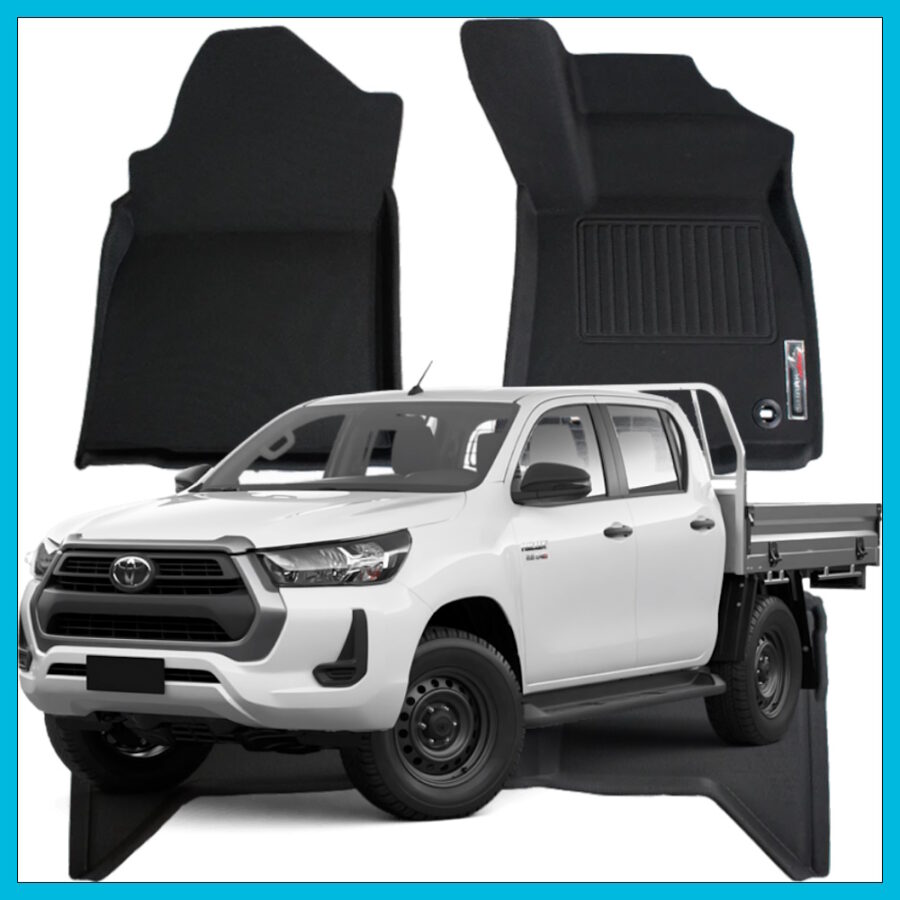 Toyota Hilux Moulded Floor Mats